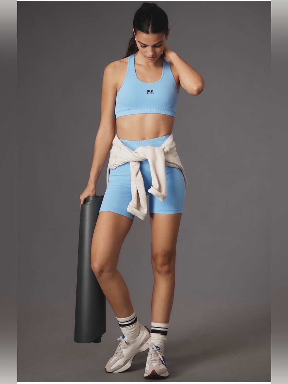 P.E Nation Restore Seamless Bike Shorts Hawaiian Blue